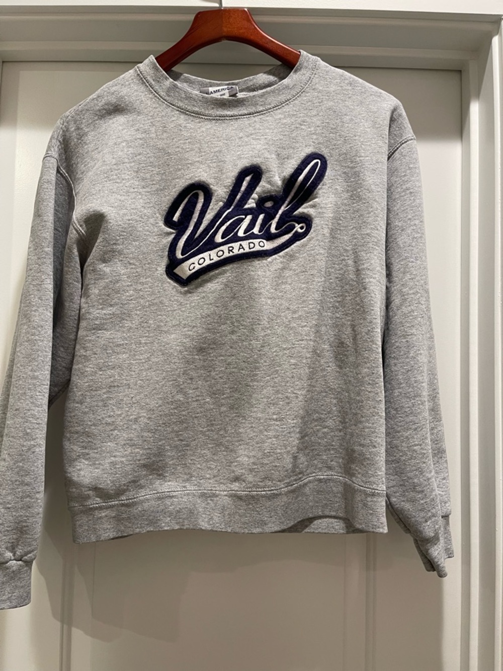 Vail Colorado Grey Crewneck Sweatshirt
